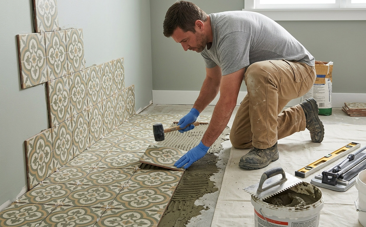 تركيب البلاط